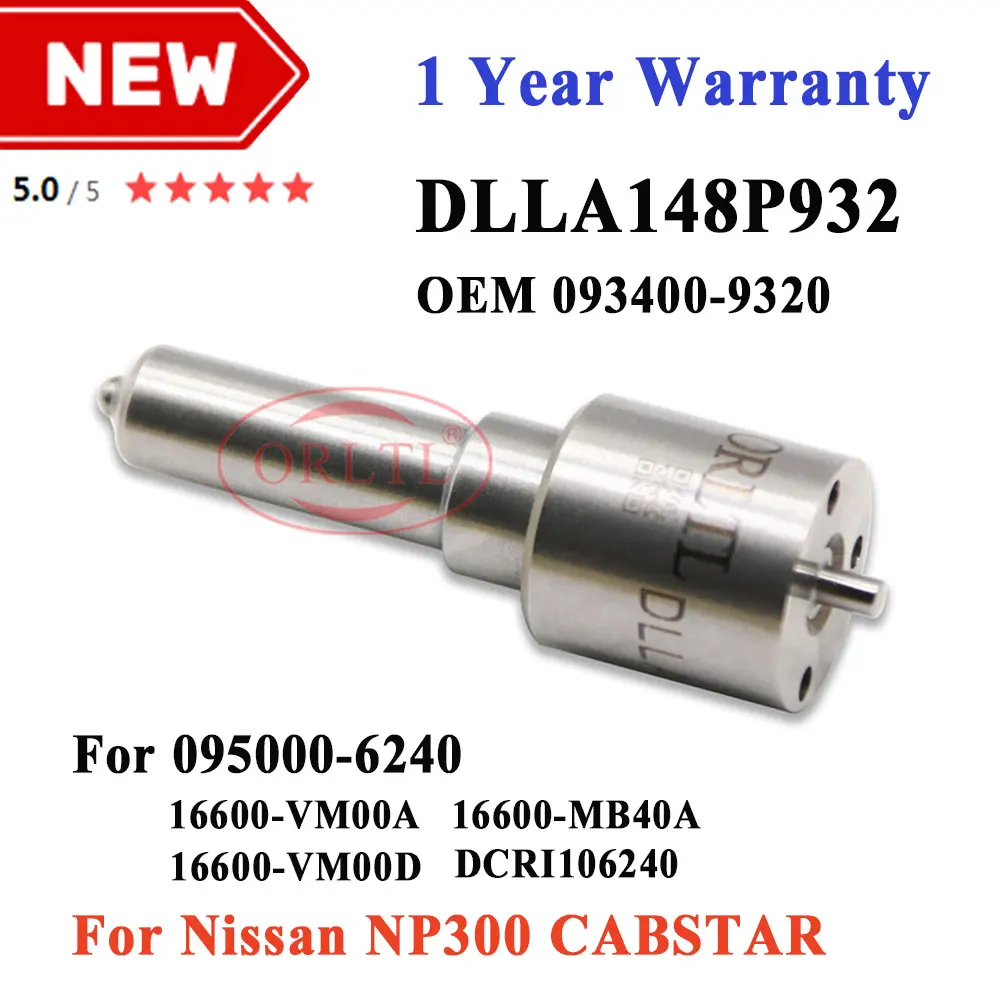 Iniettore Common Rail Dlla148P932 093400-9320 Per Nissan Frontier Muslimate 16600-Mb40 # Muslimatexplaur Dcri106240