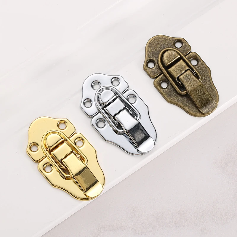 2 sets Vintage Jewelry Wood Box Hasps Drawer Latches Decorative Suitcases Hasp Latch Buckle Clasp Furniture Hardware 40*69mm