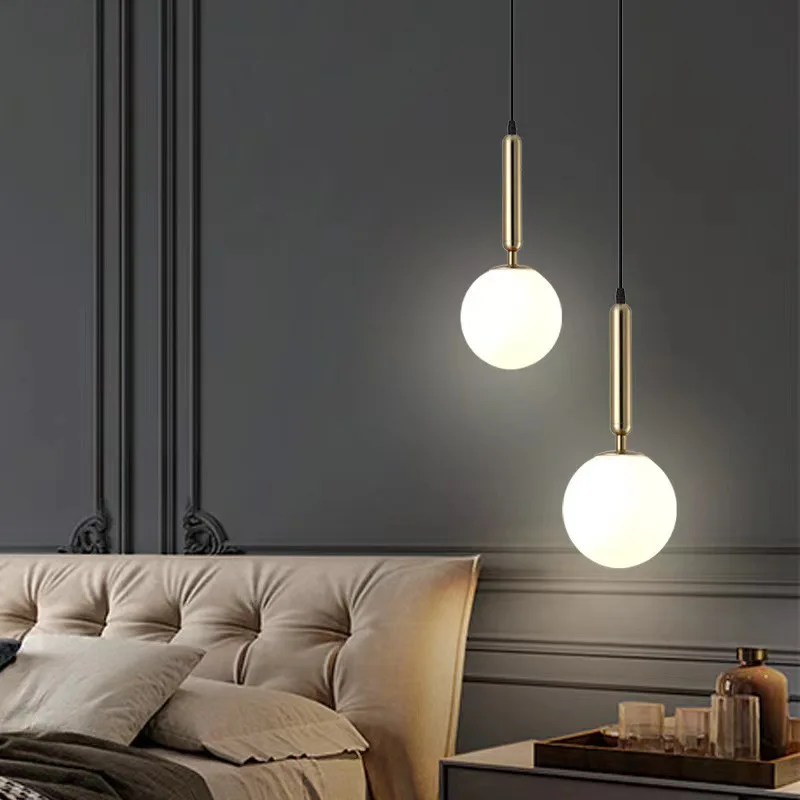 Modern Pendant Lights Glass Ball Chandeliers Lighting Hanging Lights Fixtures for Dining Room Bedroom Decoration Lighting 4