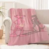 Decorative Blanket Bed Pink Panther Cute Throw Blanket for Sofa Luxury Fluffy Plaid Blankets and Throws Cobija Interior for Home 2