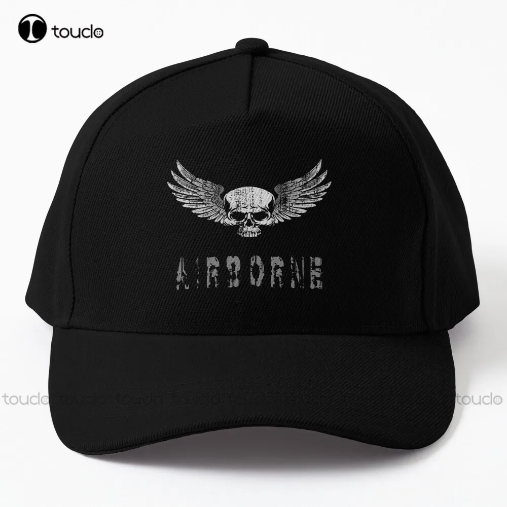 Airborne Skull And Wings Design Baseball Cap Work Hats For Men Personalized  Custom Unisex Adult Teen Youth Summer Outdoor Caps - AliExpress