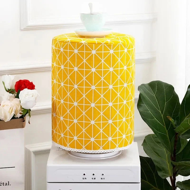 Water Dispenser Cover simple printed linen fabric water dispenser cover 18.6L Bucket cover