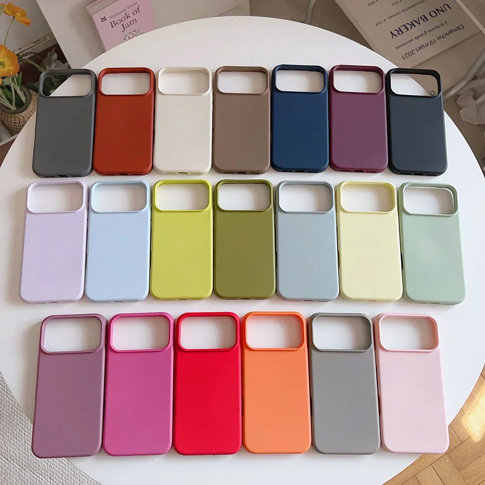 Matte Candy Color Liquid Silicone Shockproof Phone Case with Skin-Feel Texture