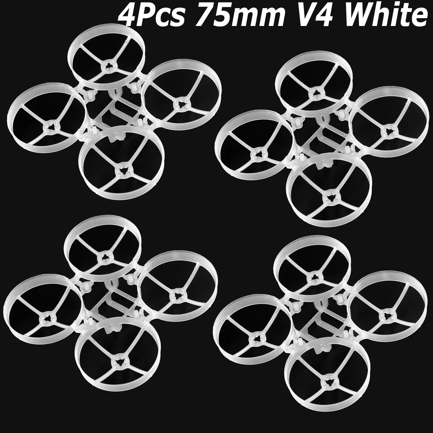 4Pcs 75mm V4 White