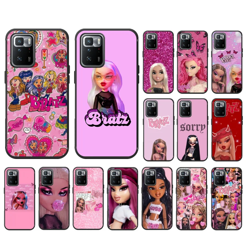 Bratz Doll Custodia Estetica Per Telefono Per Xiaomi Redmi Note 12Pro 11 11S 11T Pro 10 9Pro Note10S Redmi 10 9A 10C 9C