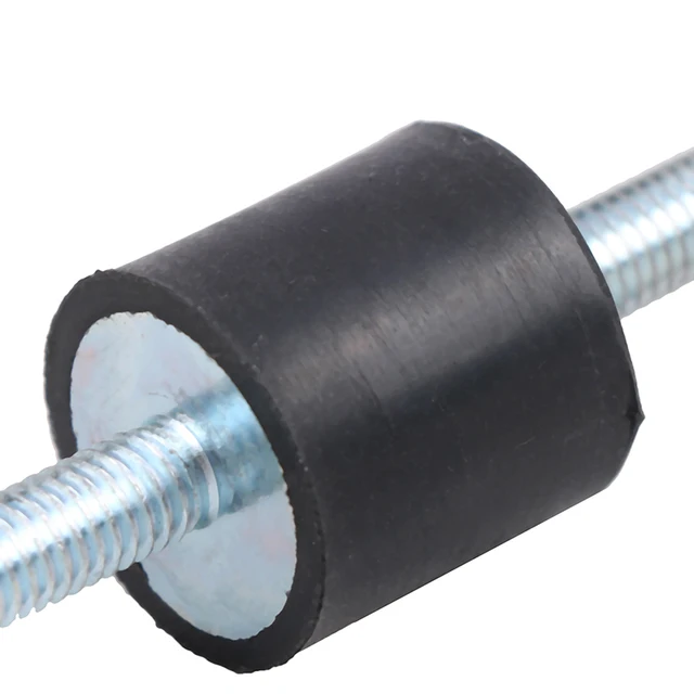 Lot De 8 Supports Anti-vibration M5 En Caoutchouc Et Métal – Pour Machines, Compresseurs, Soudeuses – Filetage Mâle/femelle
