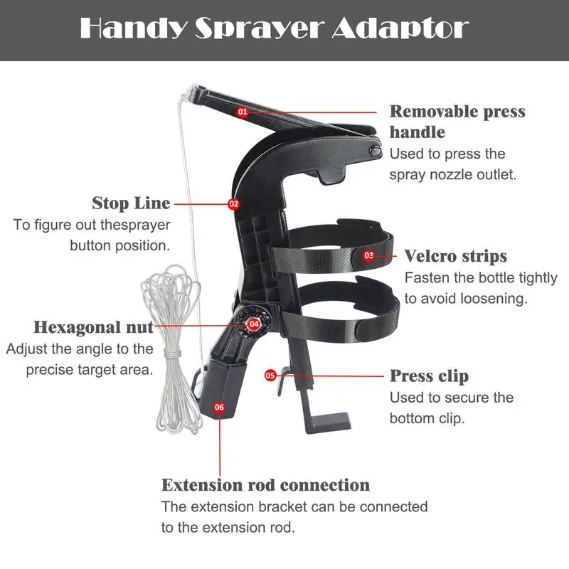 Spray Can Extender Adjustable Sprayer Bracket Adaptor Spray Extender Wasp Nest Aerosol Can Extension Sprayer Extension Parts 5