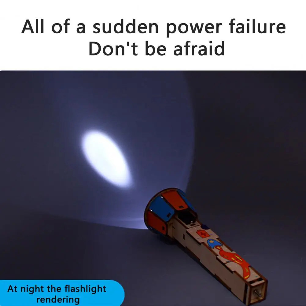 Teaching Physics Flashlight Toys Handmade Parent-Child Interaction DIY Electric Flashlight Kid Physical Toys Kids