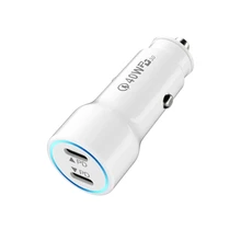  Creative High Quality Dual PD 40W Tire Car Charger Car Charger USB-C Multi-Function Fast Charge Luminous Circle Power Adapter 