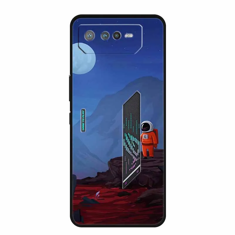 Fashion Soft TPU Silicone Back Case for Asus ROG Phone - Trendy Protective Phone Cover Bumper