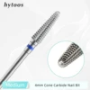 HYTOOS Cone Cuticle Nail Drill Bit Straight Cut Conical Carbide Nail Bit Manicure Gel Polish Remover Electric Drills Accessories 1