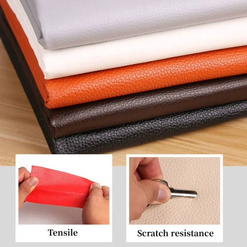 Leather Repair Patches Self-adhesive PVC Leather Fabric Stickers For Car Interior Sofa Home Refurbishment