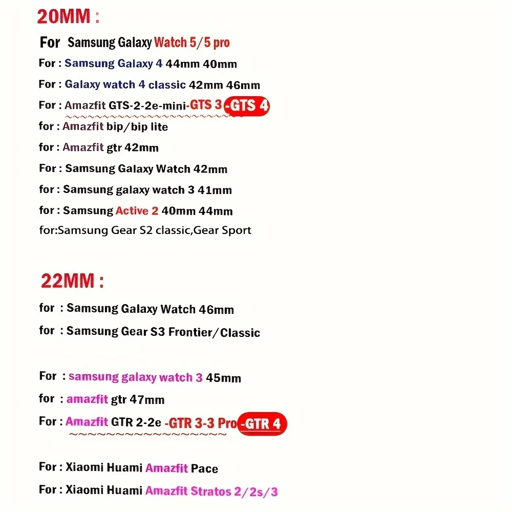 Premium Silicone Watch Band Set - 15 pcs in Various Sizes (18mm, 20mm, 22mm)