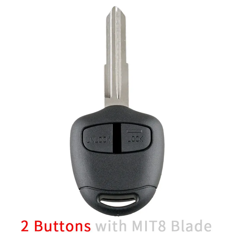 Car Remote Key Shell Case Key Case 2 / 3 Button with MIT8 Blade for Mitsubishi Grandis Outlander Lancer IV V VI VII VIII IX CT9A