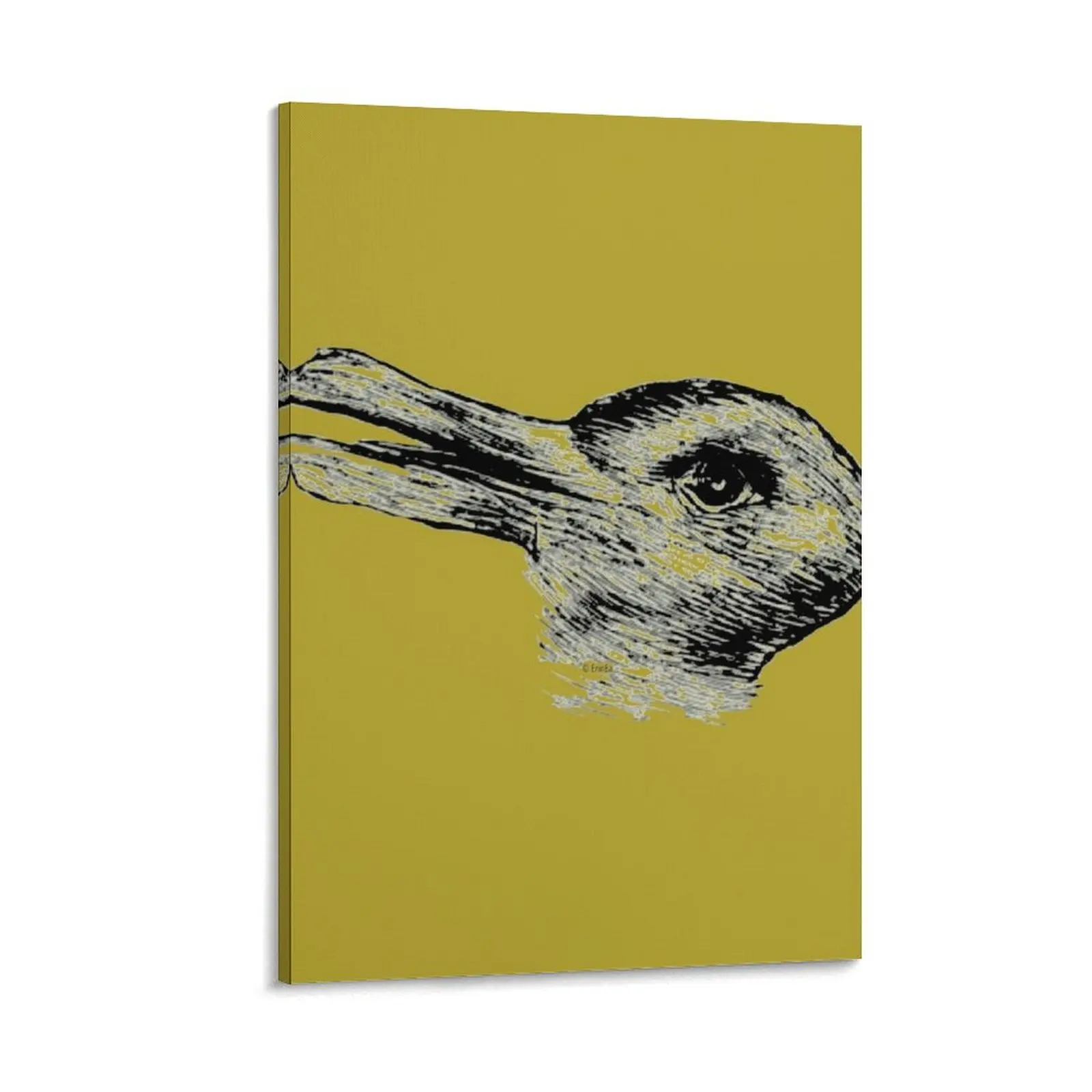 

A Duck or a Rabbit  Canvas Painting Decorative paintings Decoration for bedroom decorative frames wall room