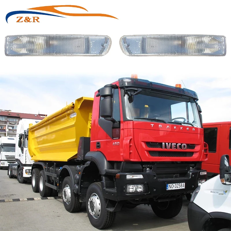 1 Paio Di Lampada Ad Angolo Anteriore Per Iveco Truck Stralis As/Ad/At Eurotrakker Lampada Ad Angolo E Approva 42555023 42555022