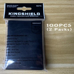 Matte Colorful Card Sleeves - 100PCS Standard Size Trading Card Protectors (MATTE BLACK)