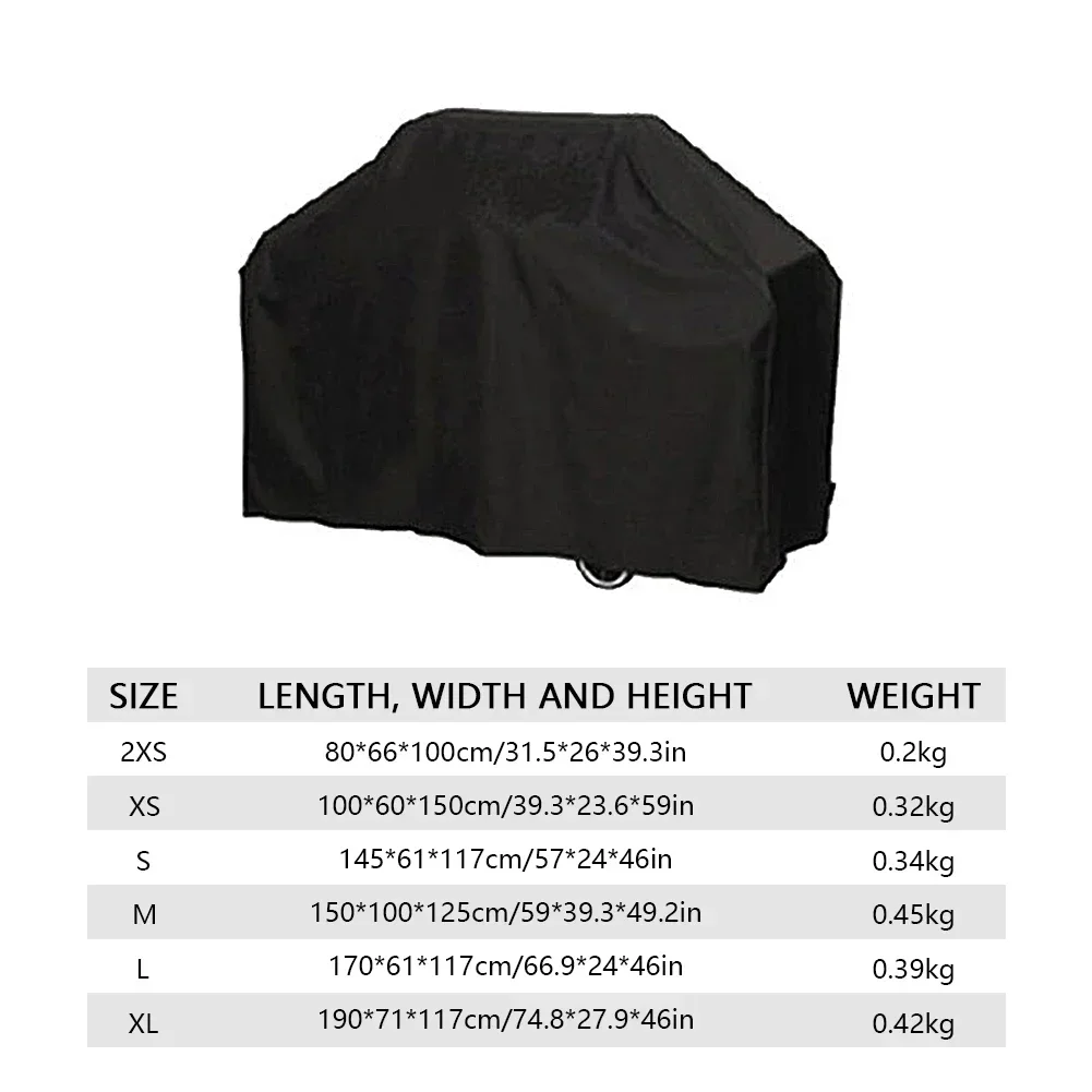 Barbecue Covers Outdoor Barbecue Cover Waterproof Anti-Dust Weather Resistant Square Rain Protective grill cover