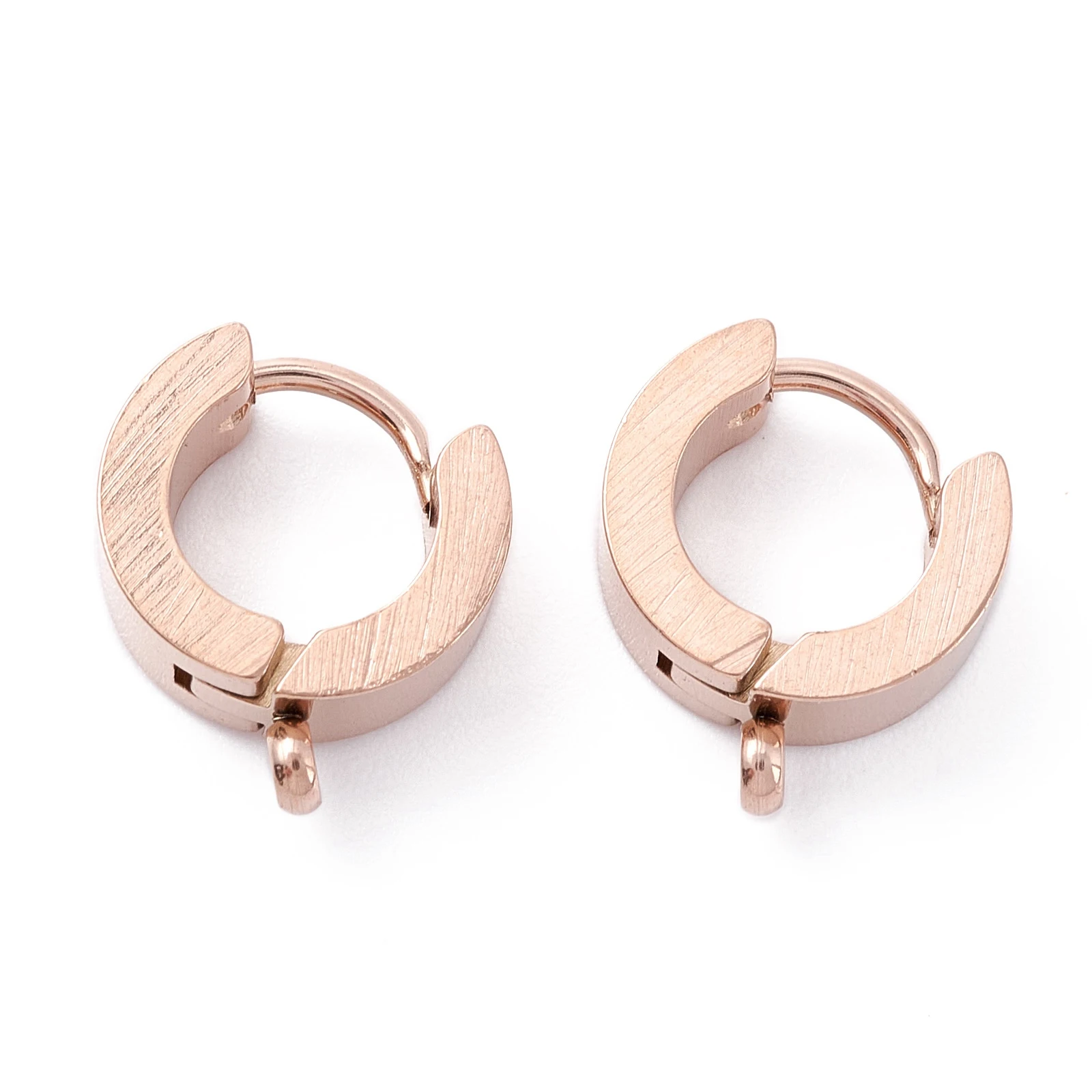 20pcs 304 Stainless Steel Huggie Hoop Earrings Findings Open Loop Leverback Earring Hooks with Vertical Loop Ear Wire DIY Craft