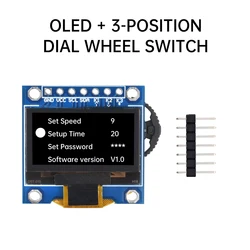 Enhanced OLED Display Module with Rotary Encoder and Three - Position Dial Switch (B)