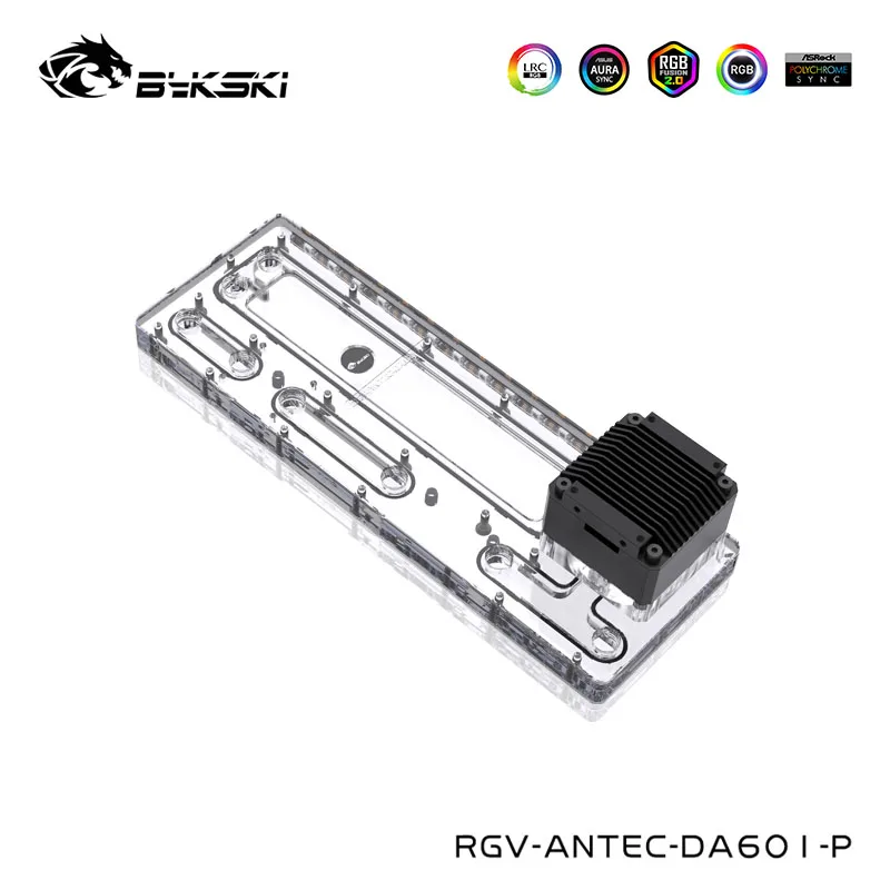 Bykski Acqua Serbatoio Per Antec Da601 Computer Case, Trasparente Distro Piastra, Acqua Di Raffreddamento Serbatoio Acrilico, Rgv-Antec-Da601-P