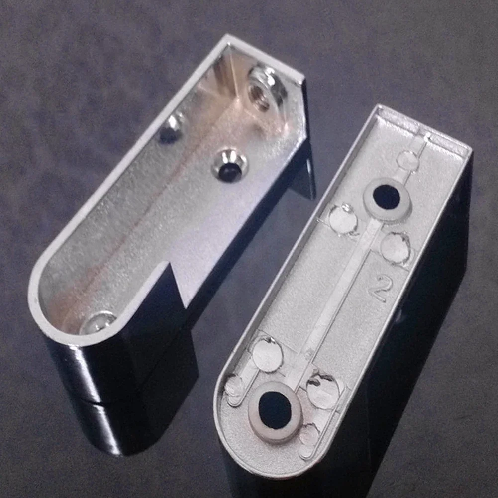 Heavy duty 2Pcs Set Zinc Alloy Oval Wardrobe Rail Bracket Non slip Polished Wall Mounted Strong and Perfect for Hanging Clothes