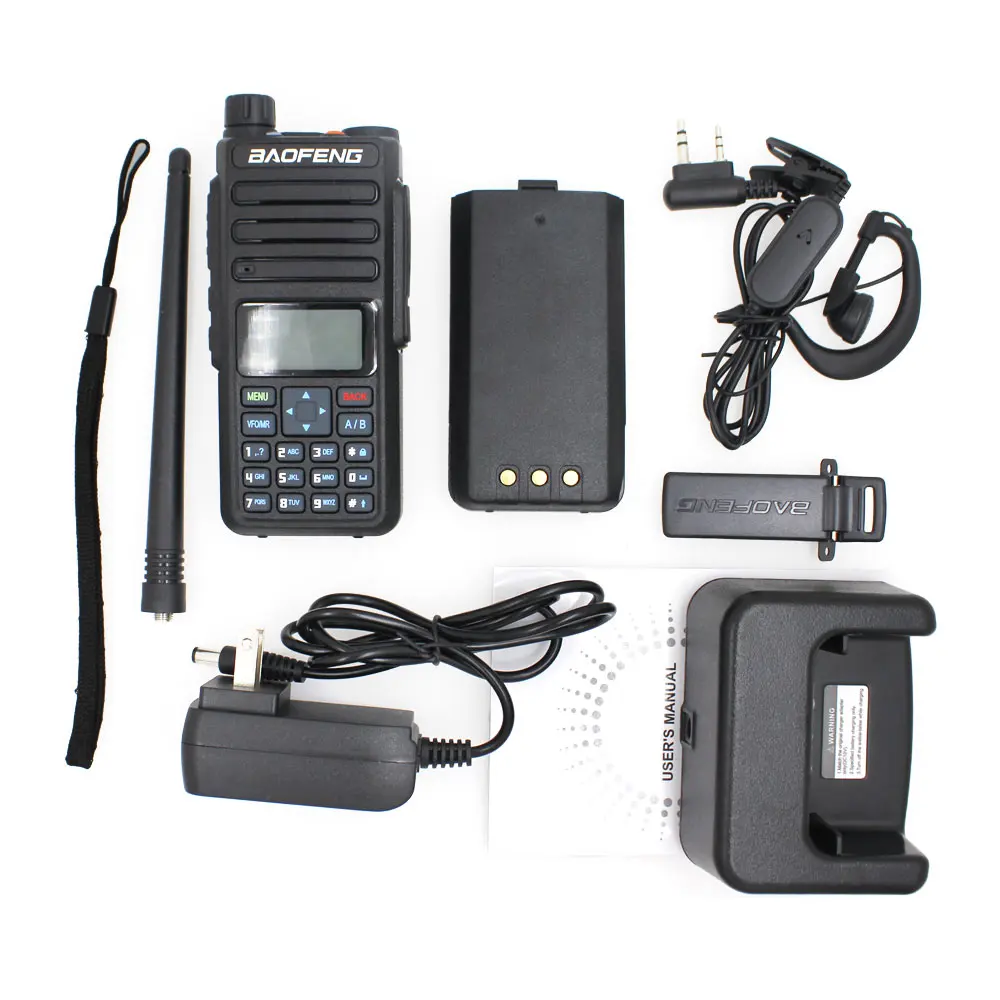 Original Baofeng BF-H6 Walkie Talkie 10KM VHF UHF Dual Band Handheld Portable Ham Radio 10W Powerful Two Way Transceiver Radio 6