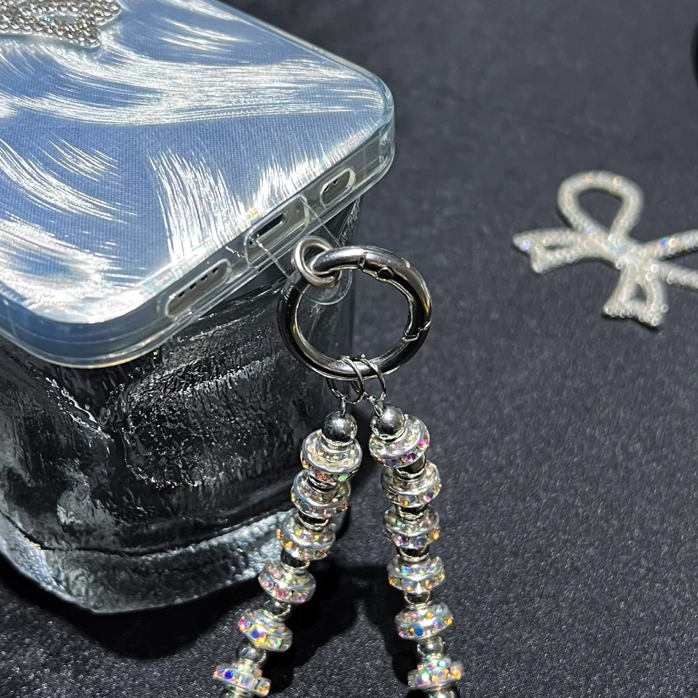 Custodie per telefono personalizzate fai da te Love Laser per iPhone 15 Custodia per iPhone 16 15 14 13 12 11 Pro Max Plus Braccialetto di perle Custodia in silicone morbido_voghion.com