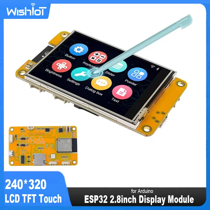 ESP32 Display Module 240*320 2.8inch LCD TFT Touch Screen 2.8" Display WiFi BLE Board ESP32-2432S028R ILI9341 Drive for Arduino