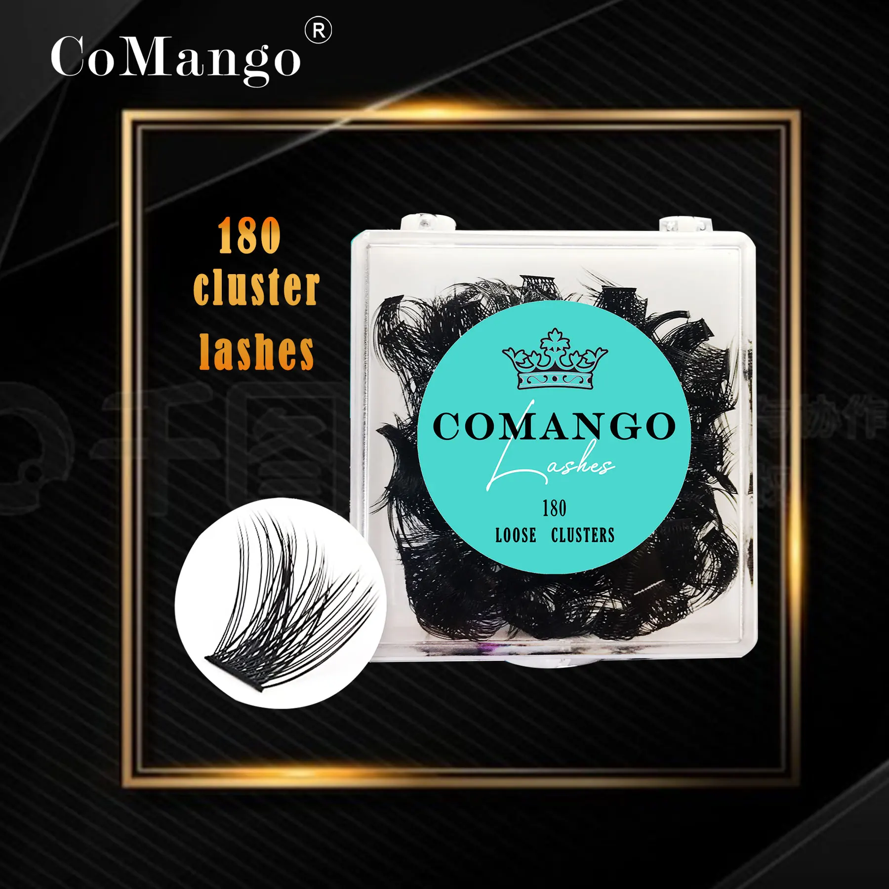 

CoMango Cluster Lashes Individual Lashes Loose Fan Lash Extensions Lash Clusters C/D Curl DIY Eyelash Extensions False Mink Lash