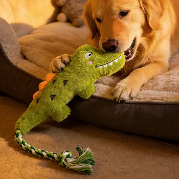 Crocodile Rope Plush Dog Toy 2