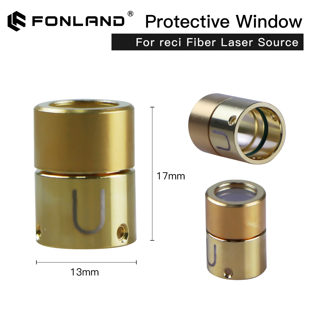Fonland Original Fiber Laser Source QBH Output Connector Protective Window Lens Group for Raycus Reci MAX Laser Cutting Head