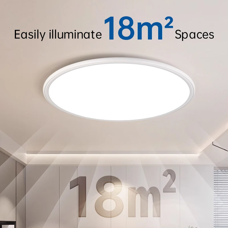 1cm Ultra thin Smart Led ceiling lamp for bedroom ceiling lights with Remote control Dimmable led lights for room Living room