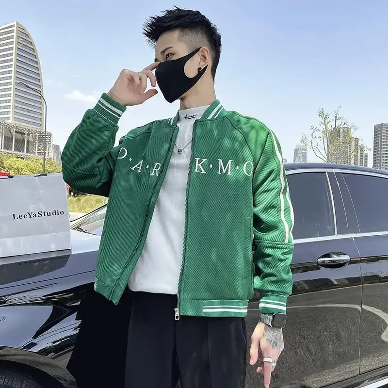 thumbnail image 1 of Abrigos masculinos Slim Fit Primavera Otoño Casual Chaquetas de béisbol para hombre Diseñador de lujo Joker Y2k Marcas originales Estética Entrega rápida, 1 of 5