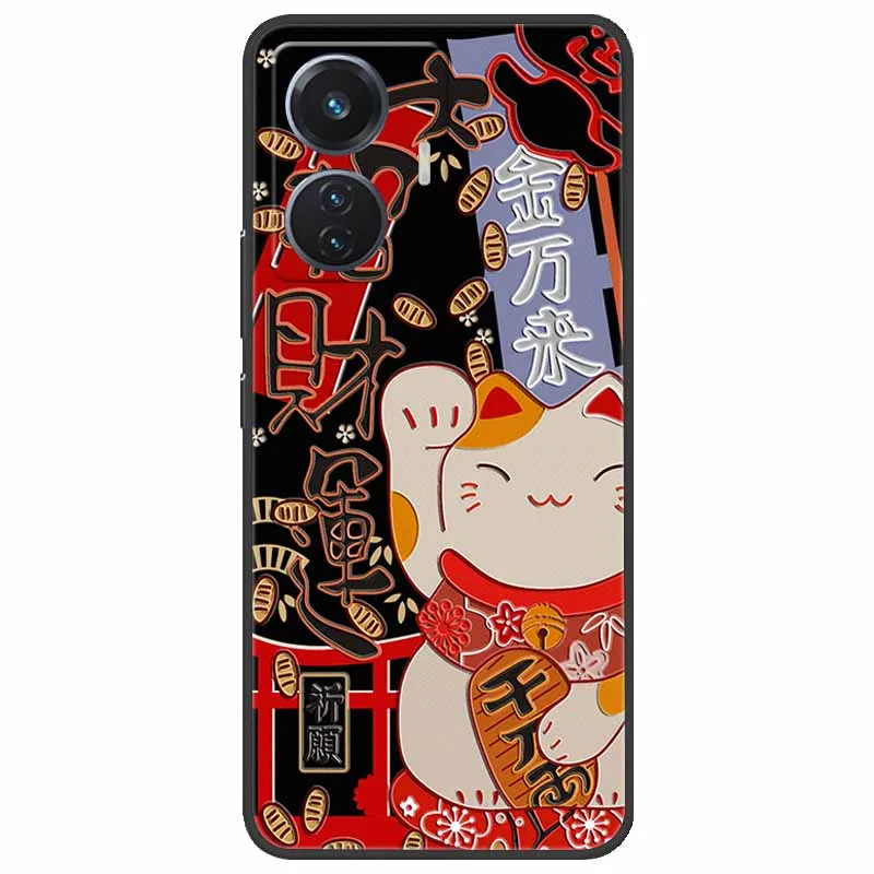3D Relief Emboss Soft Silicone Cartoon Phone Cover