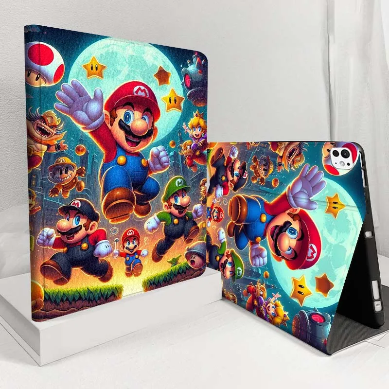 Whimsical Cartoon M-Marios Art Tablet Case