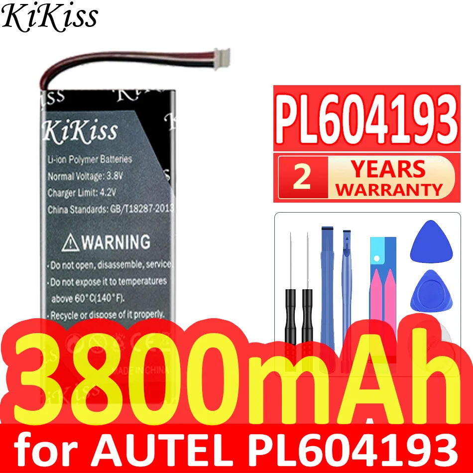 

Мощный аккумулятор KiKiss 3800 мАч/4000 мАч для AUTEL PL604193 TS508 TS408 TS601