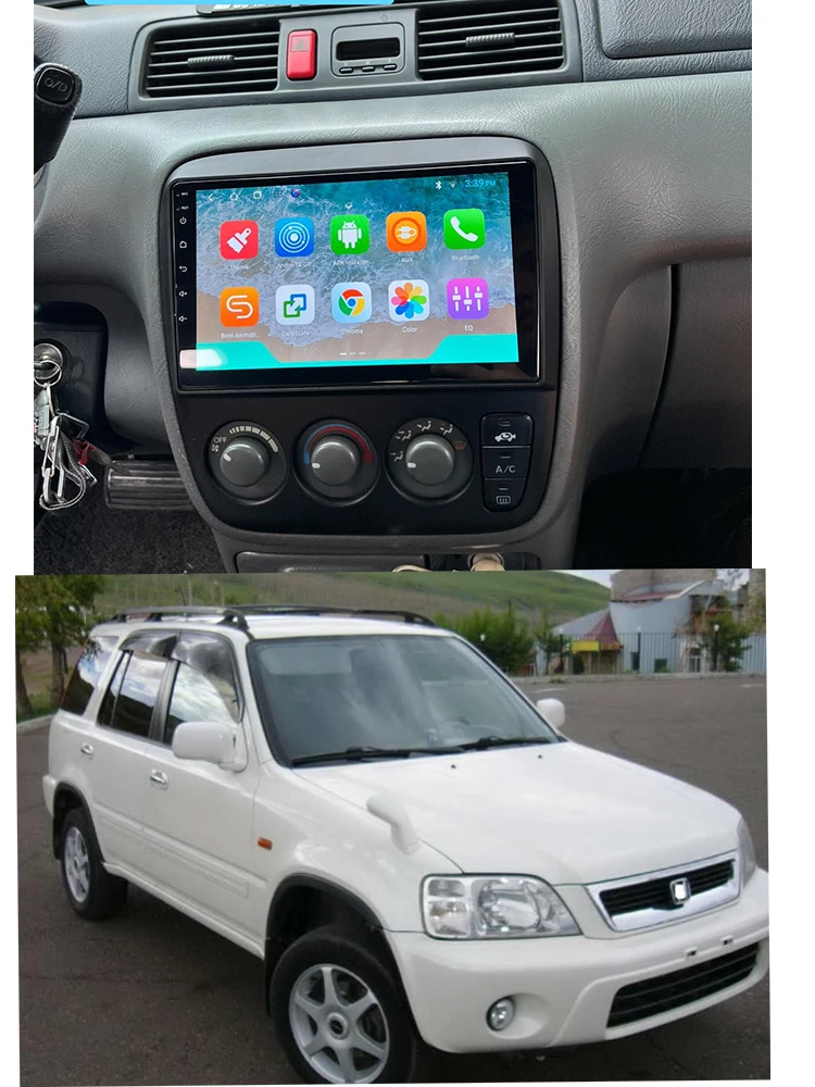 2 Din ڵ Ƽ̵ ÷̾ ׼    ٸ ȭ    ̺ ϳ׽ Honda 1998 CRV 9 ġ