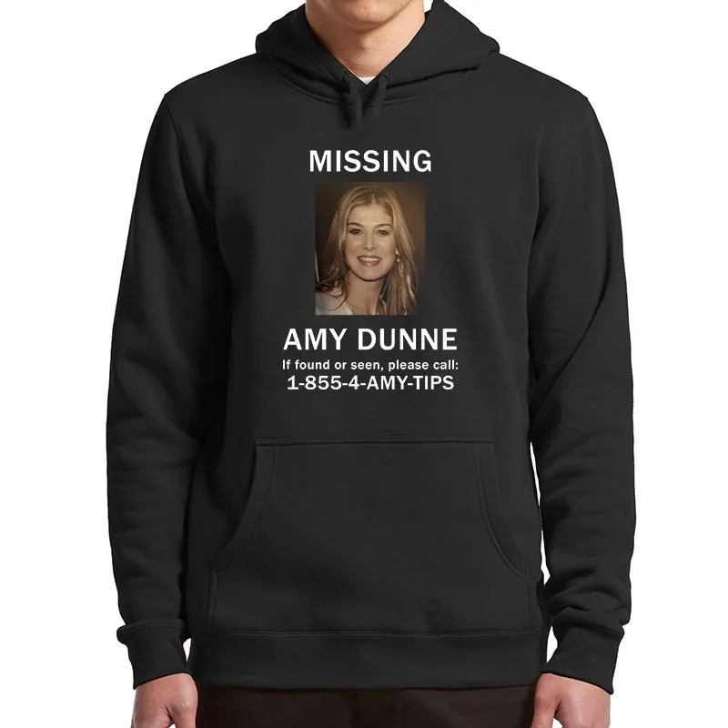 

Amy Dunne Missing Hoodies Retro Movie Gone Girl Film Fans Graphic Hooded Sweatshirt Y2k Soft Casual Unisex Pullover