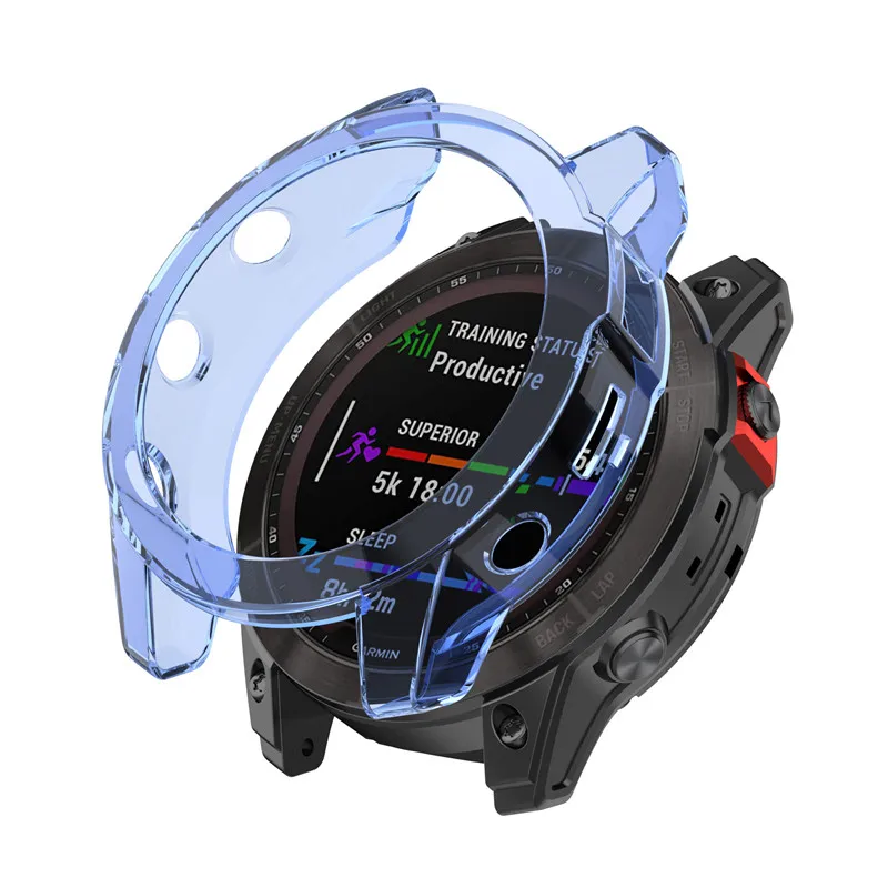TPU Protective Case Cover for Garmin epix Gen2 Smart Watch Clear Colorful Soft Protector Cover Shell for epix Gen 2 