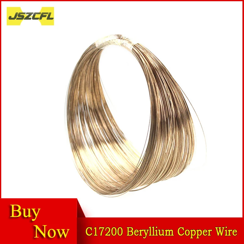 

1 Meter C17200 Beryllium Copper Wire Diameter 0.2 0.25 0.3 0.35 0.4 0.45 0.5 0.55 0.6 0.65 0.7 0.8 1 1.2 1.5 2mm Alloy Bare Wire