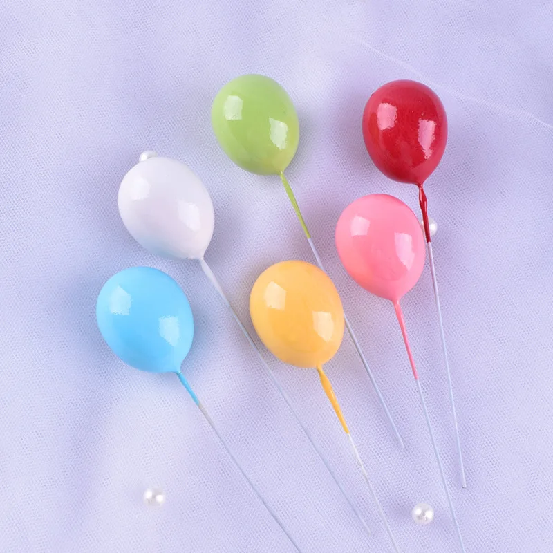 6 stücke Gemischte Cartoon Farben Ballon Kuchen Topper Alles Gute Zum Geburtstag Kinder Favor Baby Dusche Hochzeit Partei Liefert Dekorationen – Detail 4