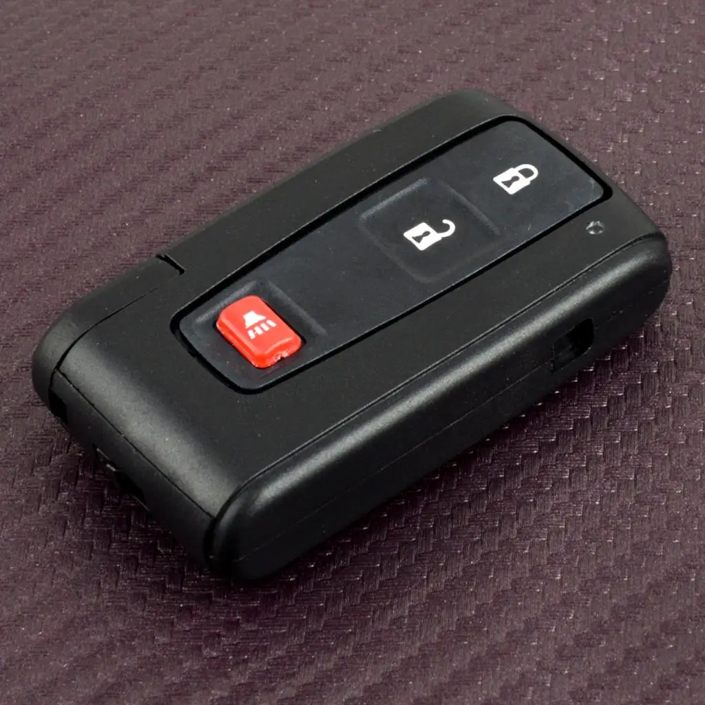3Buttons Smart Remote Key Keyless Fob Shell Cover Black Fit for Toyota