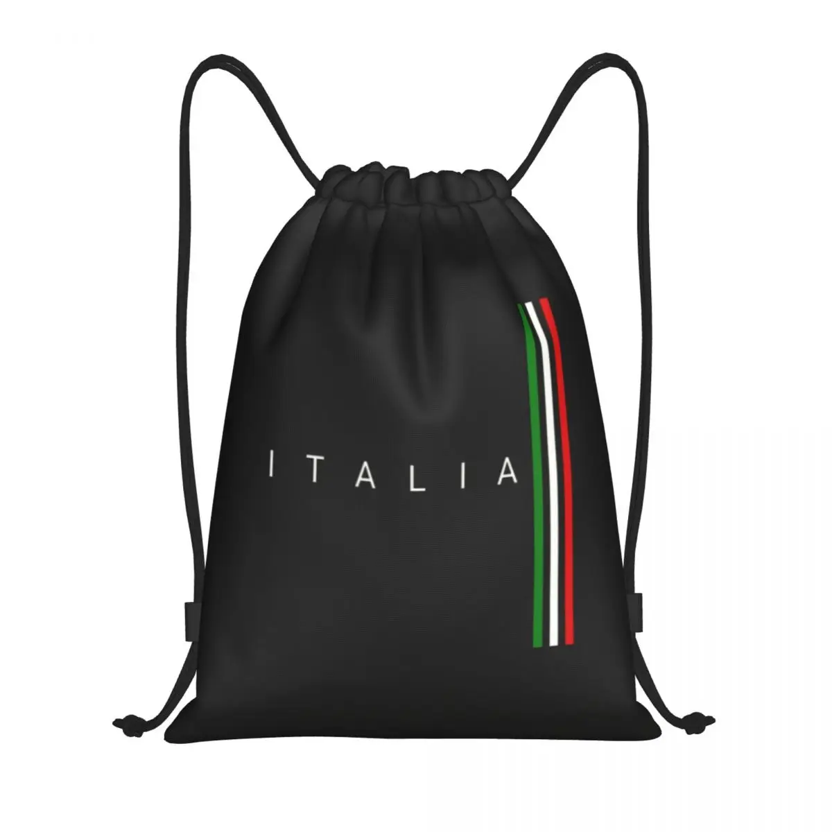 

Индивидуальная сумка на шнурке с итальянским флагом для женщин и мужчин, Легкий итальянский спортивный рюкзак для хранения в катарах