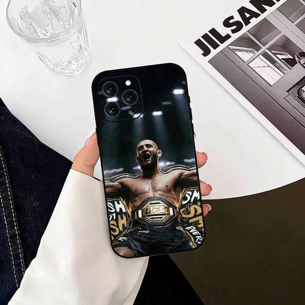Eagle K-Khamzat Chimaev Black Soft Silicone Phone Case