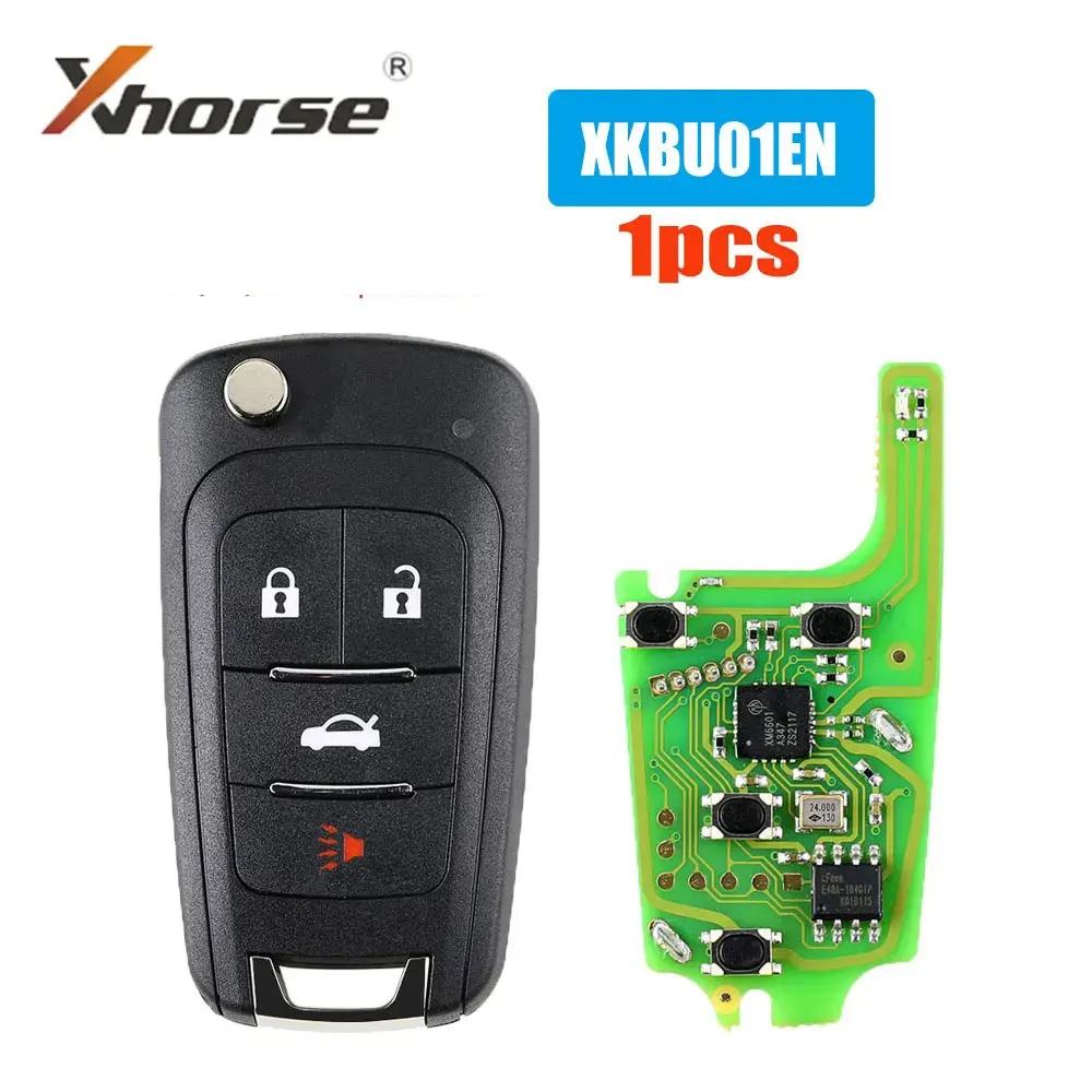 

1 шт. Xhorse XKBU01EN проводной пульт дистанционного управления для Buick Flip 4 кнопки Универсальный Автомобильный пульт дистанционного управления Английская версия для VDI ключ инструмент автомобильный ключ