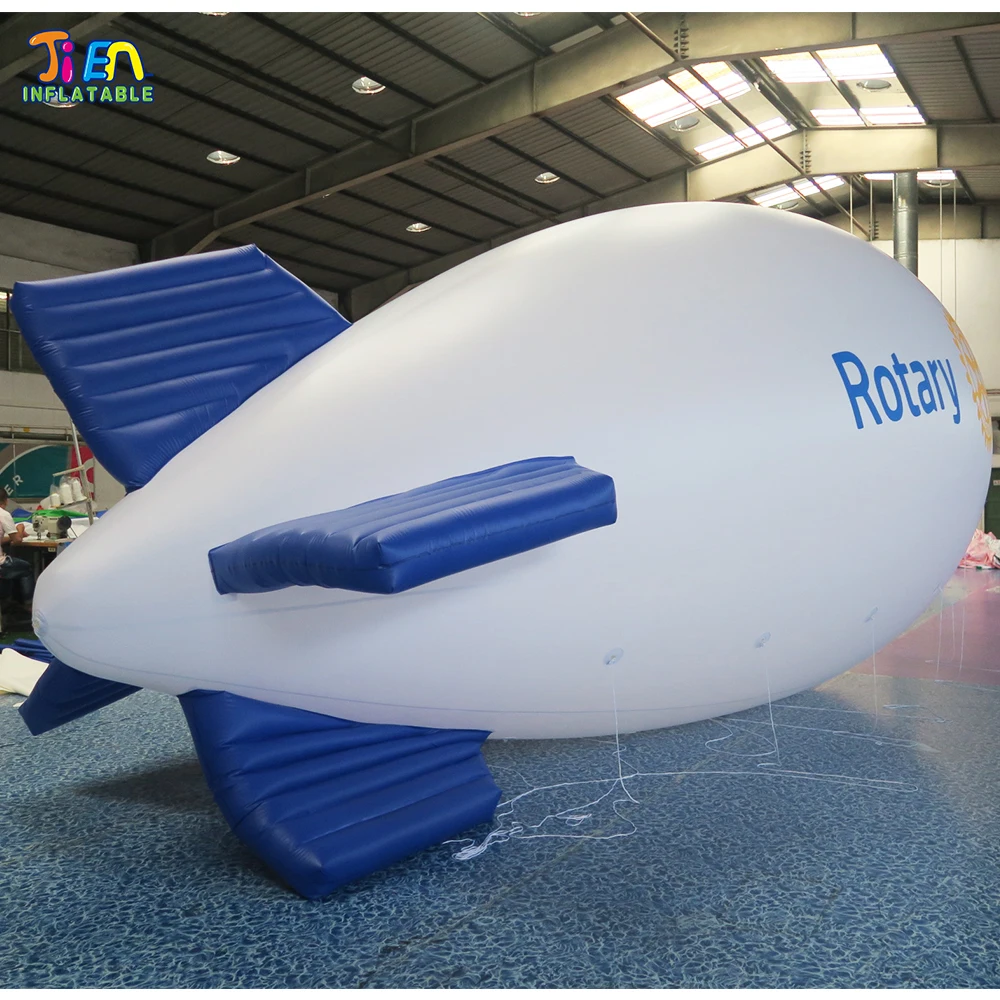 airship blimp balloon 6m/8m Long customize giant Inflatable blimp Airship Zeppelin inflatable Advertising balloon 5