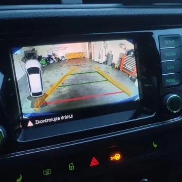 VKAUTO 스카다 파비아 2016 2017 2018 2019 2020 주차 백업 카메라, MIB 유닛 작동