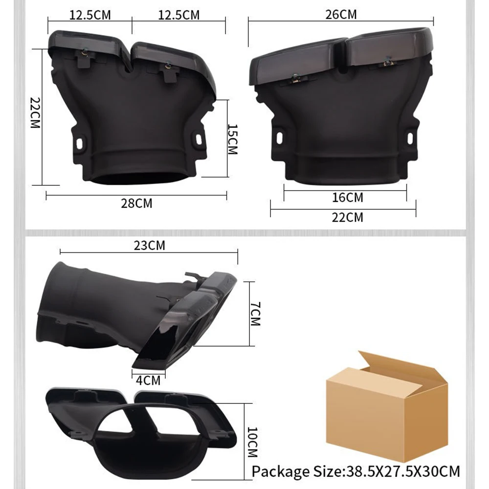 메르세데스 벤츠 E 클래스 W213 E200 300 배기 파이프 개조 AMGE63 4 콘센트 테일 스로트 백 립, 21-23 에 적용 가능