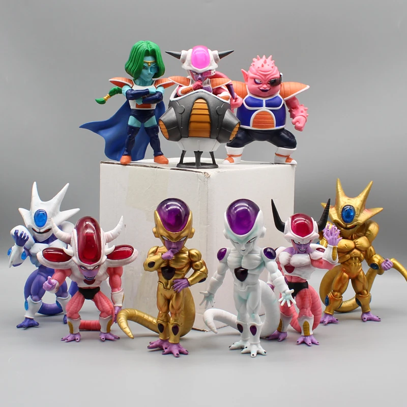 

14cm Anime Dragon Ball Z Figure Q Version Cooler Coora Frieza Dodoria Zarbon Action Figure Namek PVC Collection Model Toys Gift